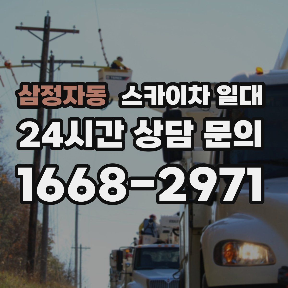 삼정자동 스카이차 일대