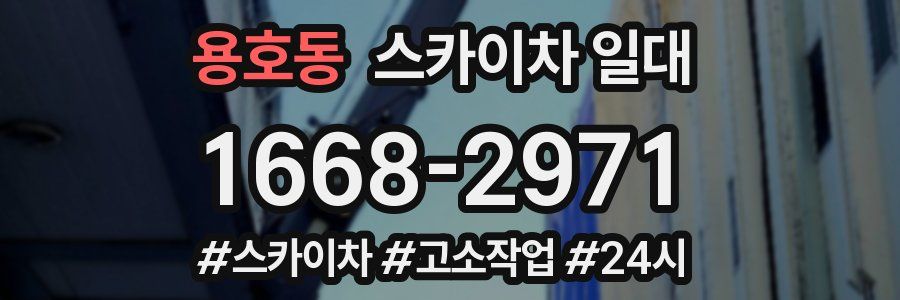 용호동 스카이차 일대
