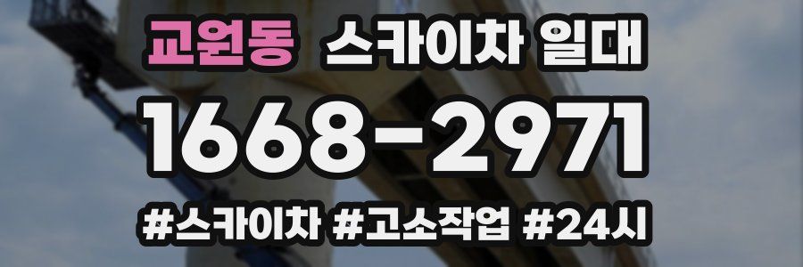 교원동 스카이차 일대