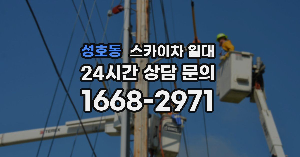 성호동 스카이차 일대