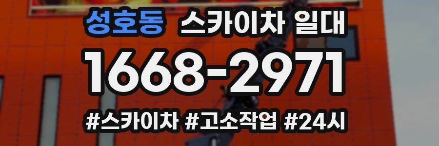 성호동 스카이차 일대
