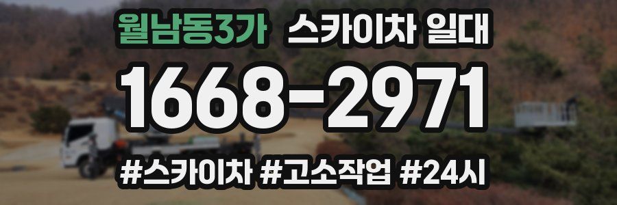 월남동3가 스카이차 일대