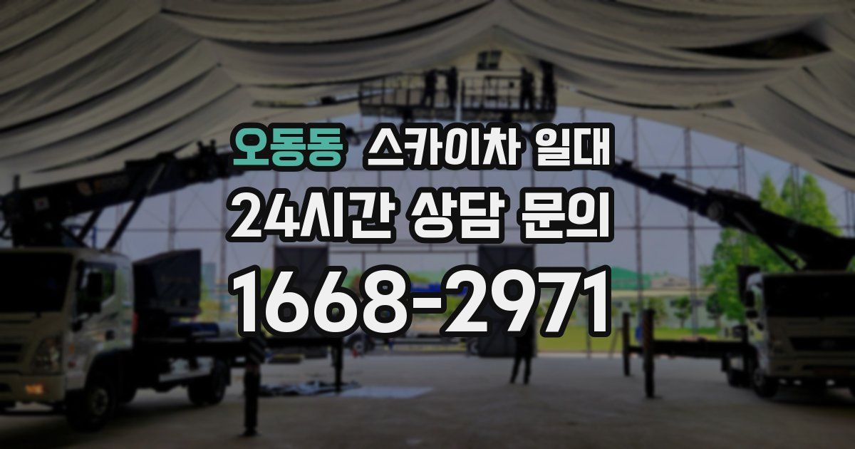 오동동 스카이차 일대