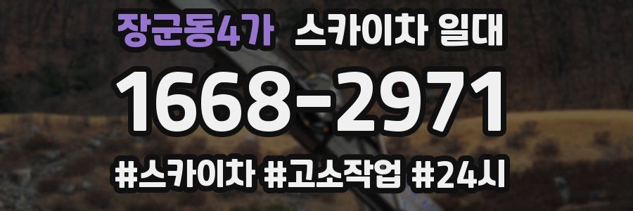 장군동4가 스카이차 일대