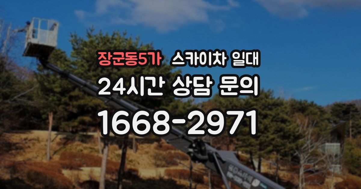 장군동5가 스카이차 일대