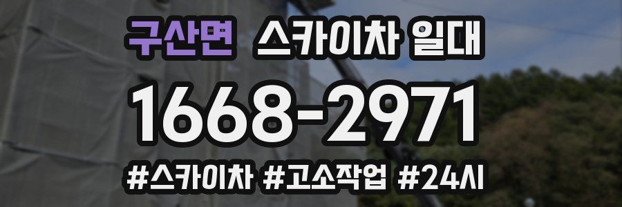 구산면 스카이차 일대