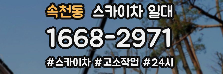 속천동 스카이차 일대