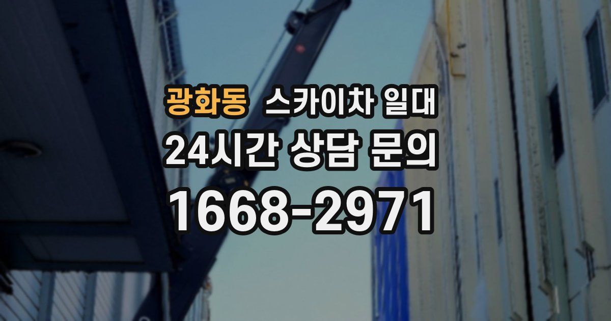 광화동 스카이차 일대