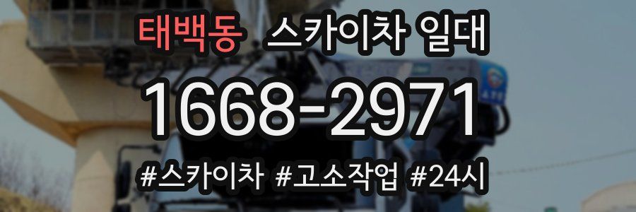 태백동 스카이차 일대