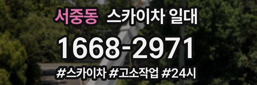 서중동 스카이차 일대