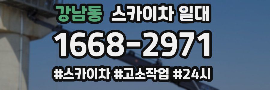 강남동 스카이차 일대