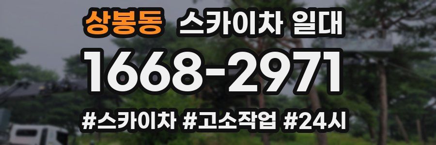 상봉동 스카이차 일대