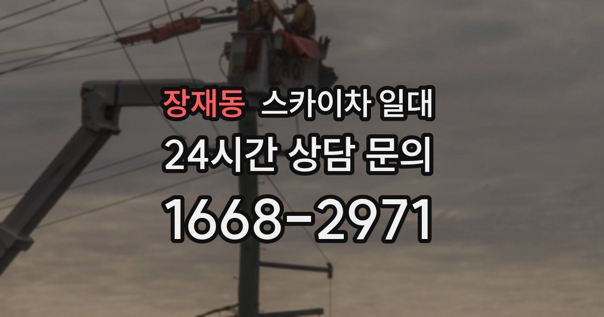 장재동 스카이차 일대