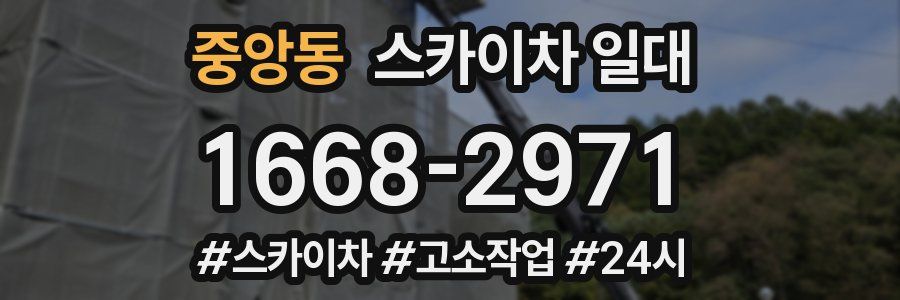 중앙동 스카이차 일대