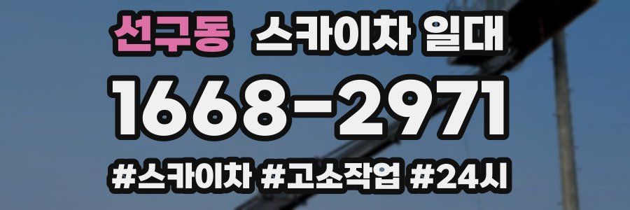선구동 스카이차 일대
