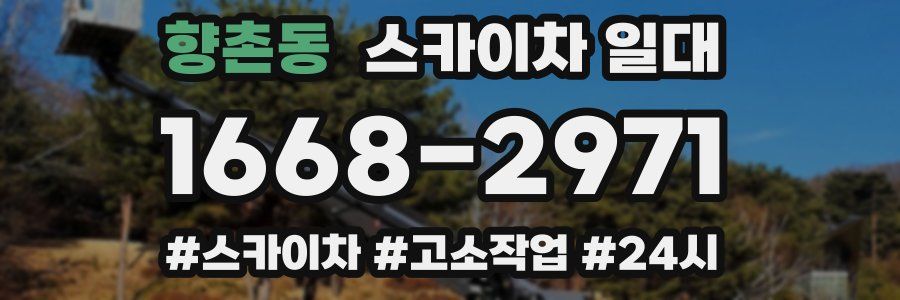 향촌동 스카이차 일대
