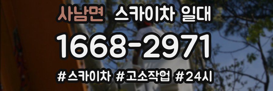 사남면 스카이차 일대