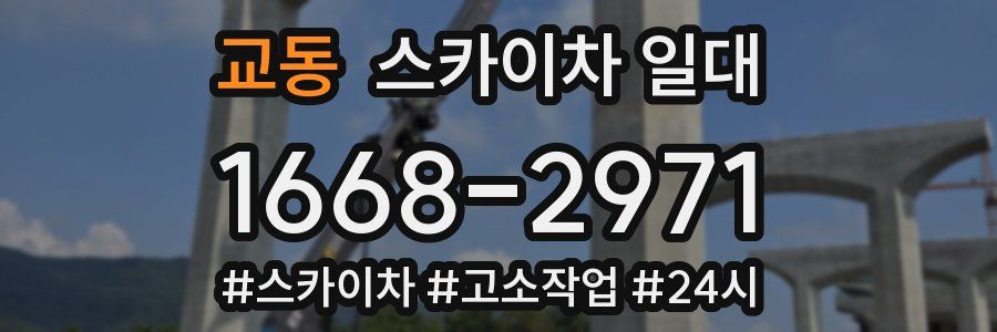 교동 스카이차 일대
