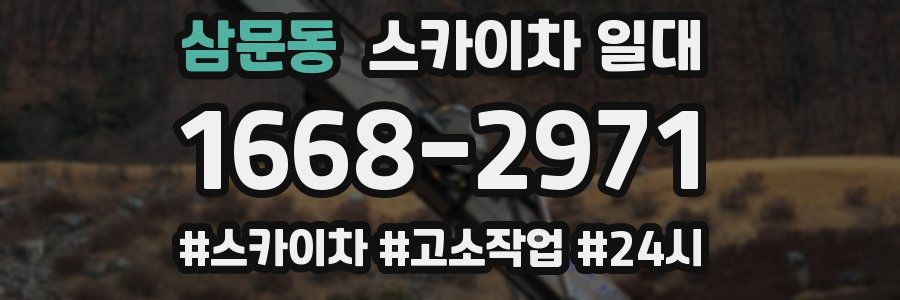 삼문동 스카이차 일대