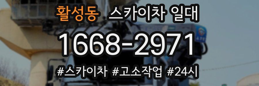 활성동 스카이차 일대