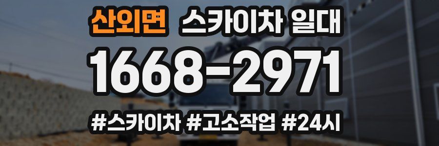 산외면 스카이차 일대
