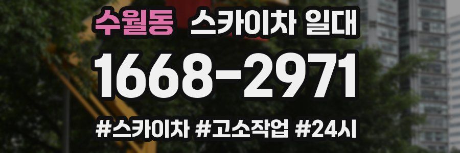 수월동 스카이차 일대