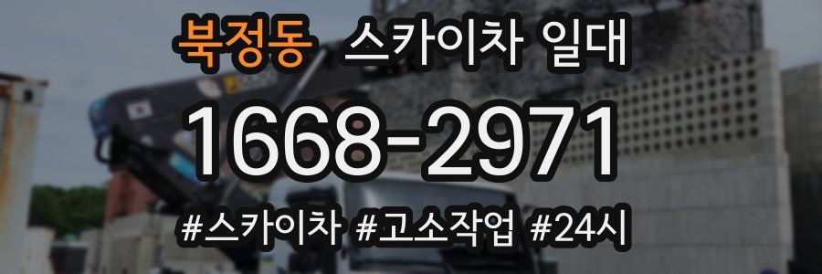 북정동 스카이차 일대