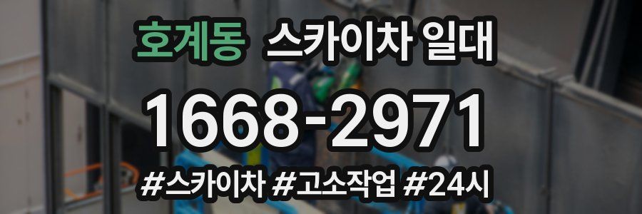 호계동 스카이차 일대