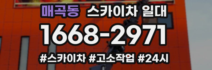 매곡동 스카이차 일대