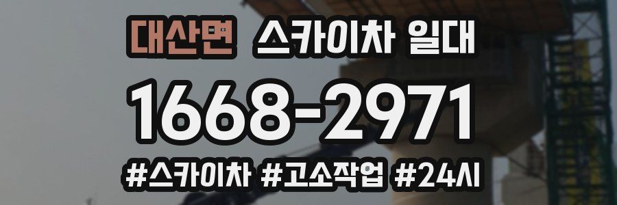 대산면 스카이차 일대