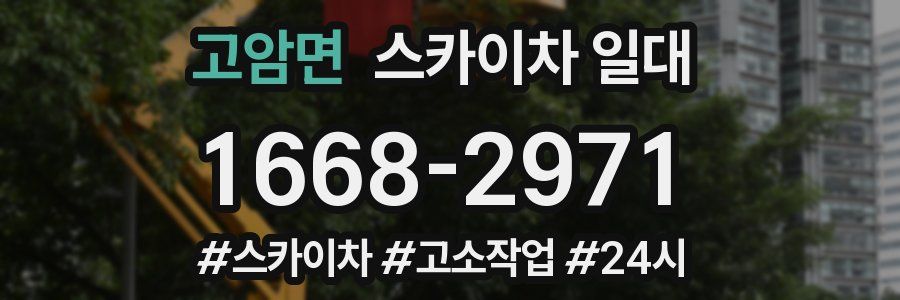 고암면 스카이차 일대