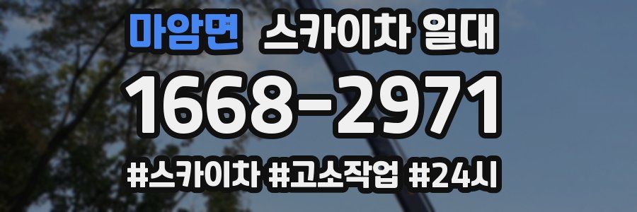 마암면 스카이차 일대