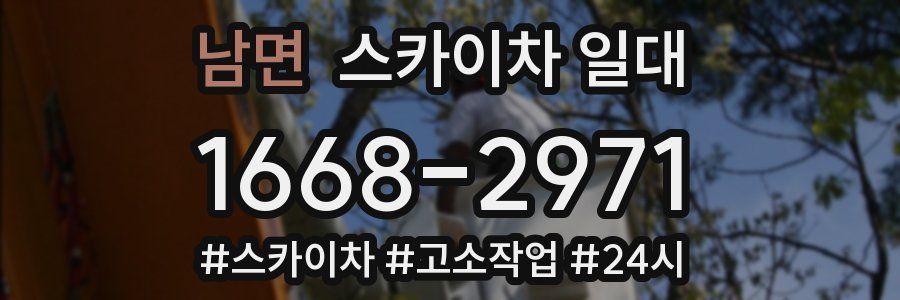 남면 스카이차 일대