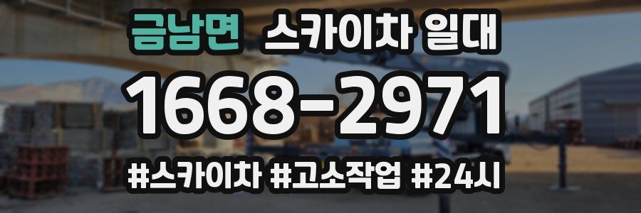 금남면 스카이차 일대