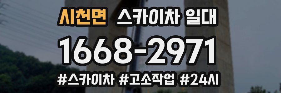 시천면 스카이차 일대