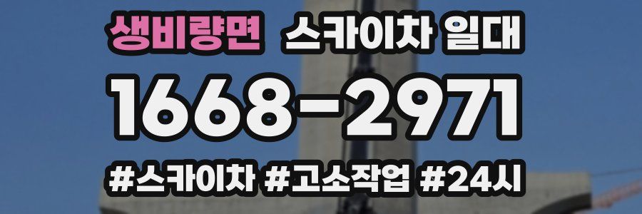 생비량면 스카이차 일대