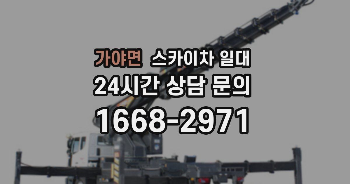 가야면 스카이차 일대