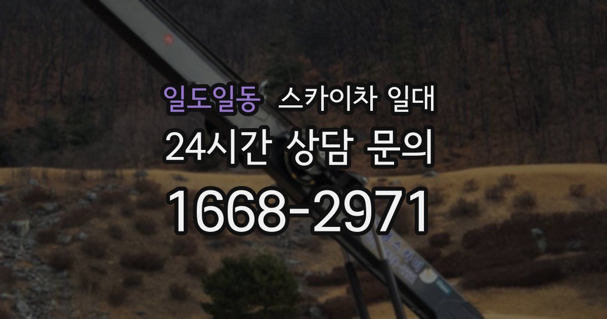 일도일동 스카이차 일대