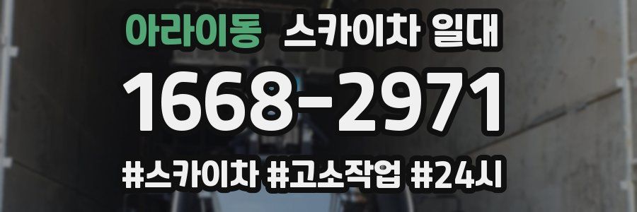 아라이동 스카이차 일대