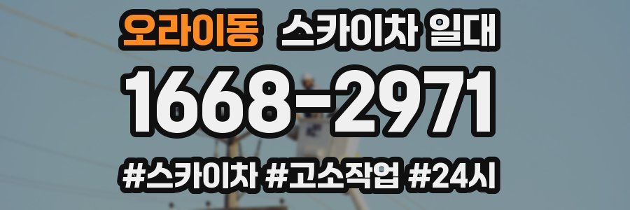 오라이동 스카이차 일대
