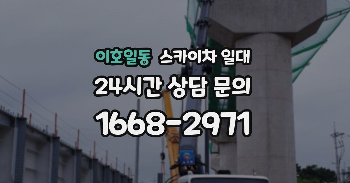 이호일동 스카이차 일대