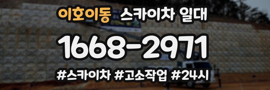 이호이동 스카이차 일대