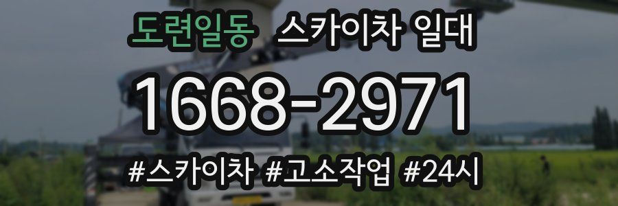 도련일동 스카이차 일대