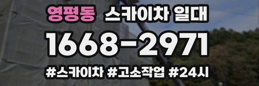 영평동 스카이차 일대