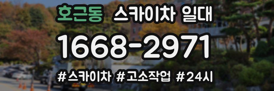 호근동 스카이차 일대