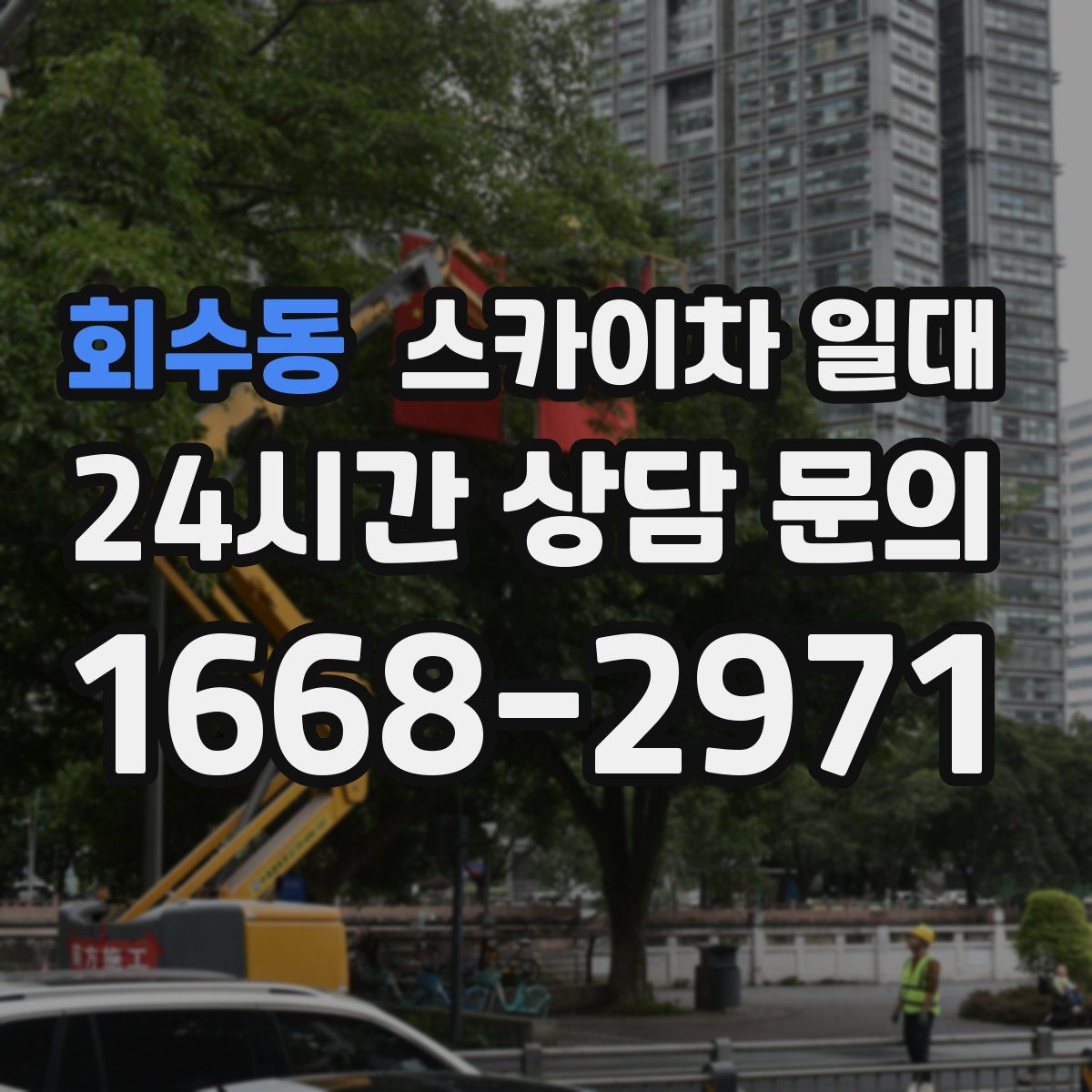회수동 스카이차 일대