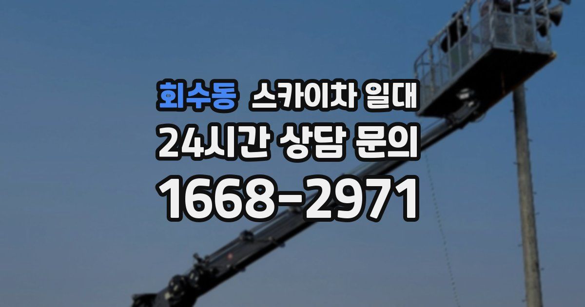 회수동 스카이차 일대