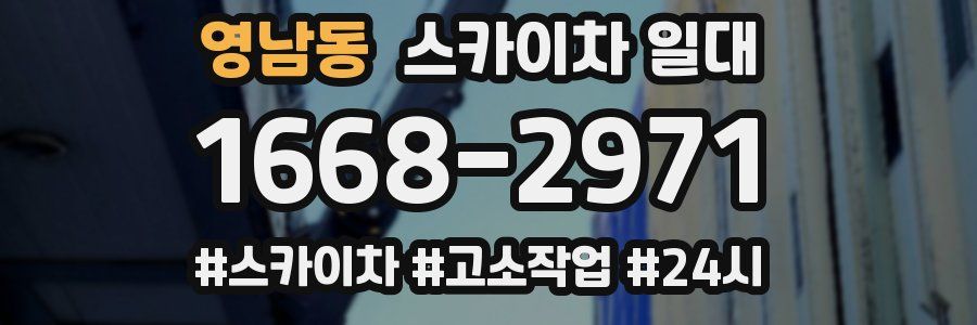 영남동 스카이차 일대