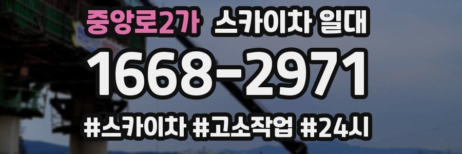 중앙로2가 스카이차 일대