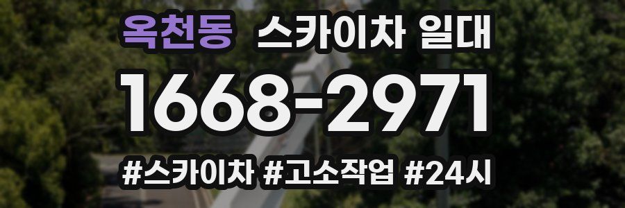 옥천동 스카이차 일대